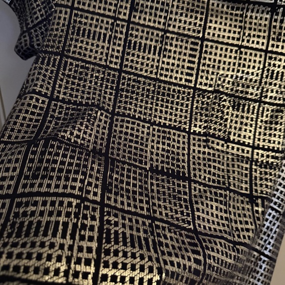 Holiday Shimmer Navy and Silver Lularoe Carly Elegance Dress - Picture 3 of 3